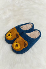 Load image into Gallery viewer, Melody Teddy Bear Print Plush Slide Slippers
