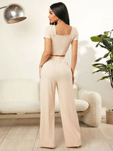 Load image into Gallery viewer, Square Neck Top and Pants Set
