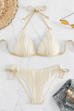 Load image into Gallery viewer, Textured Halter Neck Bikini Set
