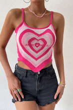 Load image into Gallery viewer, Heart Pattern Sleeveless Knit Top
