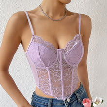 Load image into Gallery viewer, Sweetheart Neck Lace Detail Cami
