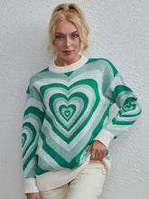 Load image into Gallery viewer, Heart Dropped Shoulder Sweater
