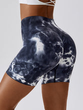 Load image into Gallery viewer, Tie Dye Wide Waistband Slim Fit Sports Shorts
