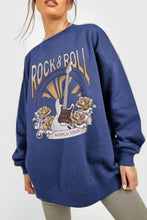 Load image into Gallery viewer, Simply Love Full Size ROCK &amp; ROLL WORLD TOUR Graphic Sweatshirt
