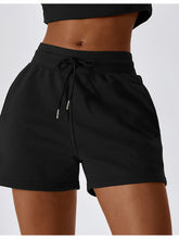 Load image into Gallery viewer, Drawstring Smocked Waist Sports Shorts
