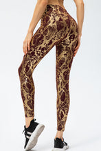 Load image into Gallery viewer, Animal Print Slim Fit Wide Waistband Long Sports Pants
