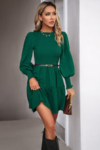 Load image into Gallery viewer, Smocked Lantern Sleeve Mini Dress
