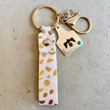 Load image into Gallery viewer, Genuine Leather Alloy Keychain

