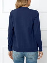 Load image into Gallery viewer, Button Down Round Neck Cardigan
