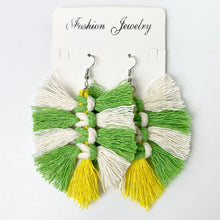 Load image into Gallery viewer, Fringe Detail Dangle Earrings

