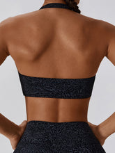 Load image into Gallery viewer, Halter Neck Sleeveless Sports Bra
