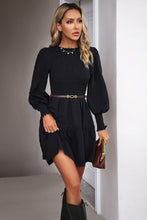 Load image into Gallery viewer, Smocked Lantern Sleeve Mini Dress
