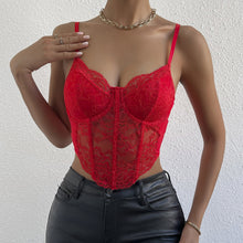 Load image into Gallery viewer, Sweetheart Neck Lace Detail Cami
