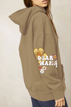 Load image into Gallery viewer, Simply Love Full Size DEAR MAMA Flower Graphic Hoodie
