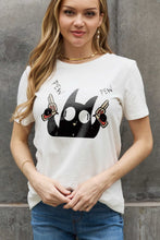 Load image into Gallery viewer, Simply Love Full Size PEW PEW Graphic Cotton Tee
