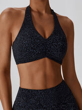 Load image into Gallery viewer, Halter Neck Sleeveless Sports Bra
