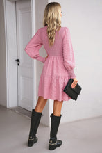 Load image into Gallery viewer, Smocked Lantern Sleeve Mini Dress
