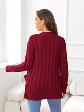 Load image into Gallery viewer, Button Down Cable-Knit Cardigan
