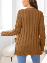 Load image into Gallery viewer, Button Down Cable-Knit Cardigan
