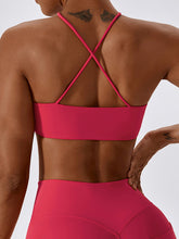 Load image into Gallery viewer, Cropped Halter Neck Sports Bra
