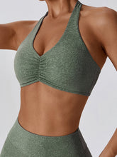 Load image into Gallery viewer, Halter Neck Sleeveless Sports Bra
