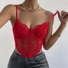 Load image into Gallery viewer, Sweetheart Neck Lace Detail Cami
