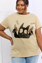 Load image into Gallery viewer, Simply Love Full Size PEW PEW Graphic Cotton Tee
