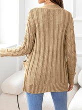 Load image into Gallery viewer, Button Down Cable-Knit Cardigan
