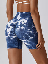 Load image into Gallery viewer, Tie Dye Wide Waistband Slim Fit Sports Shorts
