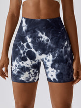 Load image into Gallery viewer, Tie Dye Wide Waistband Slim Fit Sports Shorts
