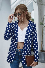 Load image into Gallery viewer, Polka Dot Long Sleeve Blazer
