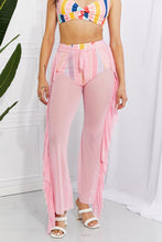 Load image into Gallery viewer, Marina West Swim Take Me To The Beach Mesh Ruffle Cover-Up Pants
