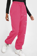 Load image into Gallery viewer, Simply Love Full Size Drawstring BUTTERFLY Graphic Long Sweatpants
