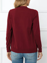 Load image into Gallery viewer, Button Down Round Neck Cardigan
