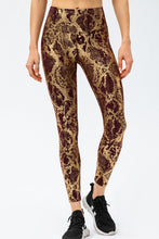 Load image into Gallery viewer, Animal Print Slim Fit Wide Waistband Long Sports Pants
