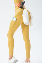 Load image into Gallery viewer, Full Size Slim Fit High Waist Long Sports Pants with Pockets
