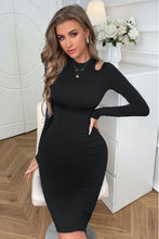 Load image into Gallery viewer, Cutout Long Sleeve Pencil Dress
