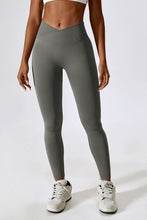 Load image into Gallery viewer, Slim Fit Wide Waistband Sports Leggings
