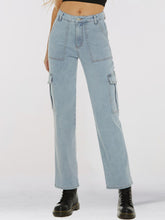 Load image into Gallery viewer, Straight Leg Jeans with Pockets
