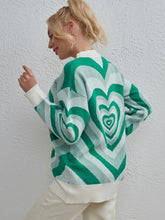 Load image into Gallery viewer, Heart Dropped Shoulder Sweater
