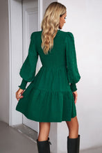 Load image into Gallery viewer, Smocked Lantern Sleeve Mini Dress
