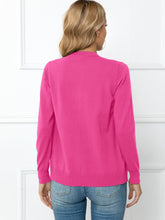 Load image into Gallery viewer, Button Down Round Neck Cardigan
