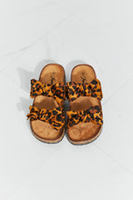 Load image into Gallery viewer, Forever Link Fiercely Feminine Leopard Bow Slide Sandals
