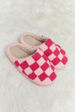 Load image into Gallery viewer, Melody Checkered Print Plush Slide Slippers
