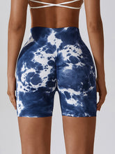 Load image into Gallery viewer, Tie Dye Wide Waistband Slim Fit Sports Shorts
